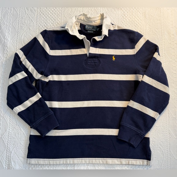 Polo Ralph Lauren Other - **SOLD** Polo Ralph Lauren Long Sleeve Rugby Shirt Fleece Lined Size L